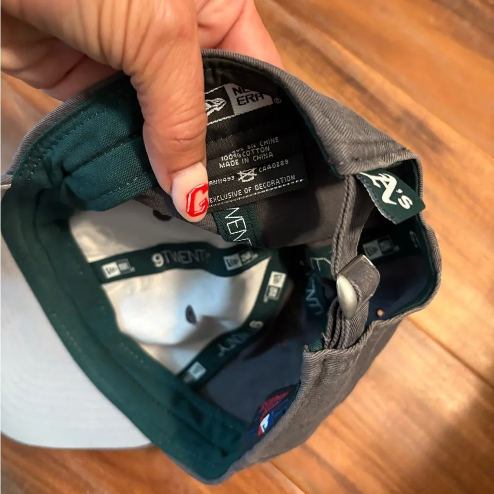 New Era Kids Cap - Gray with Green‎ Logo